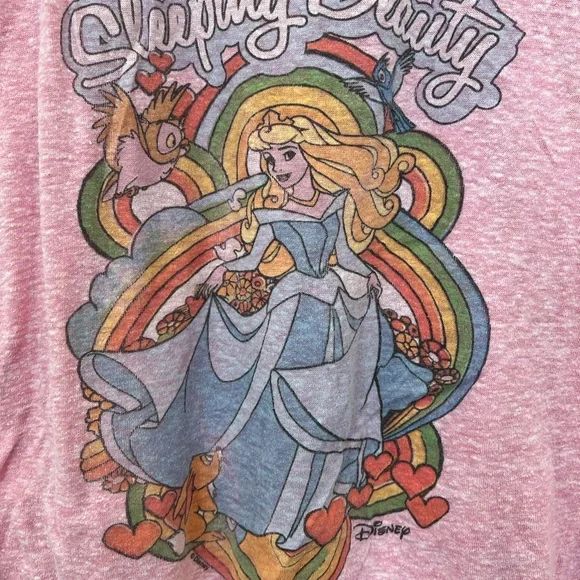 Junk Food x Disney Sleeping Beauty Pink Graphic Tank - Picture 2 of 4